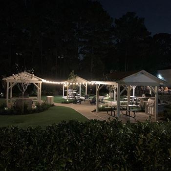 Picnic area in night